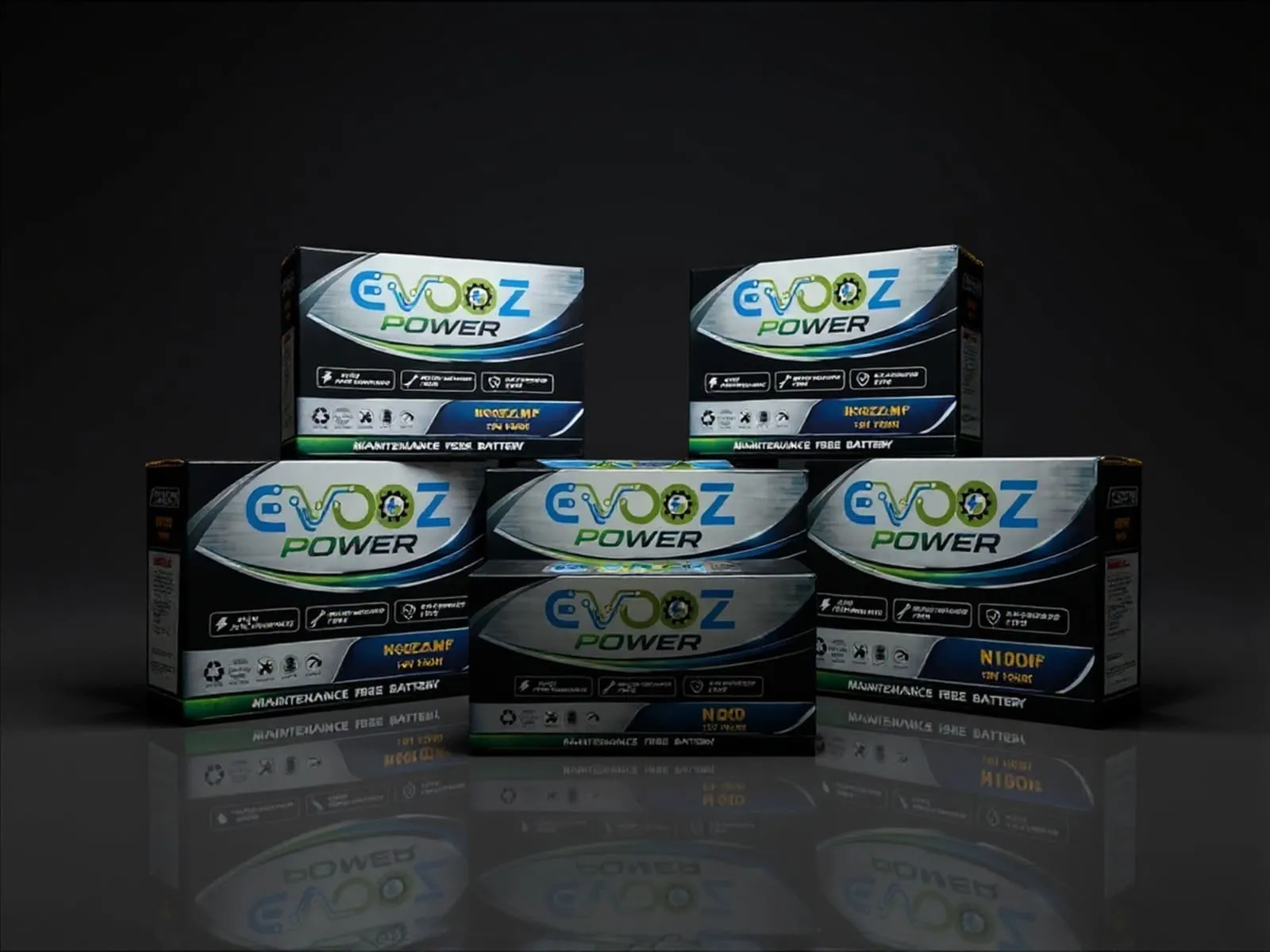 Evooz Power battery stock display